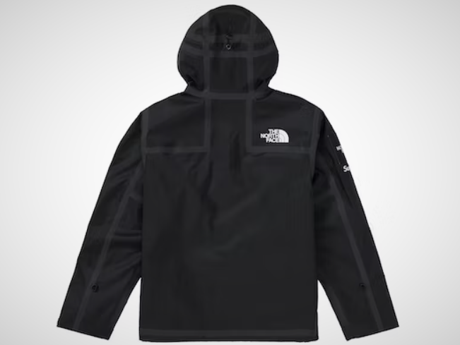 Supreme x The North Face Shell Tape Seam Jacket Black/Gray Size M