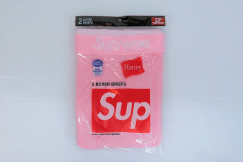 Supreme Hanes Boxer Briefs (2 Pack) Pink